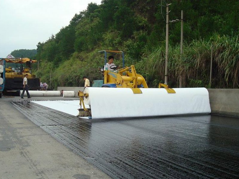 Staple Filber Non Woven Geotextile fro Rooad Construction